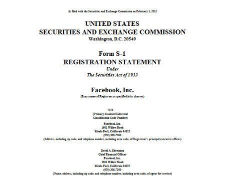 facebook SEC