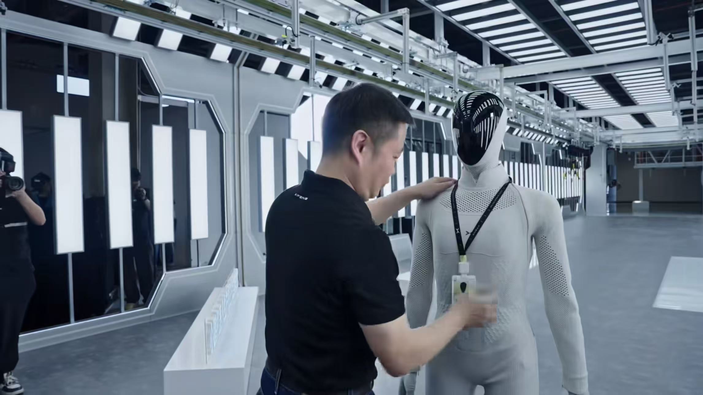 XPeng puts humanoid robot production line into operation as first IRON robot walks off autonomously